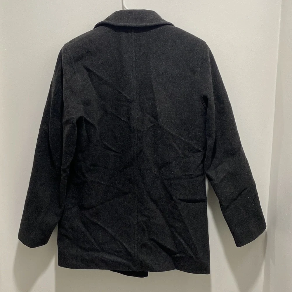 J Percy Vintage Classic Gray Merino Wool PeaCoat Size 2 - Picture 4 of 4